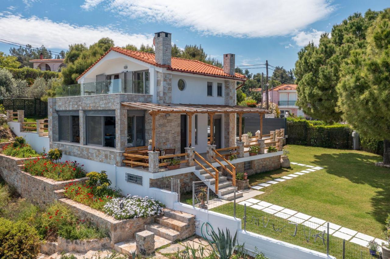 Crystal Beach Villa Chalkís エクステリア 写真