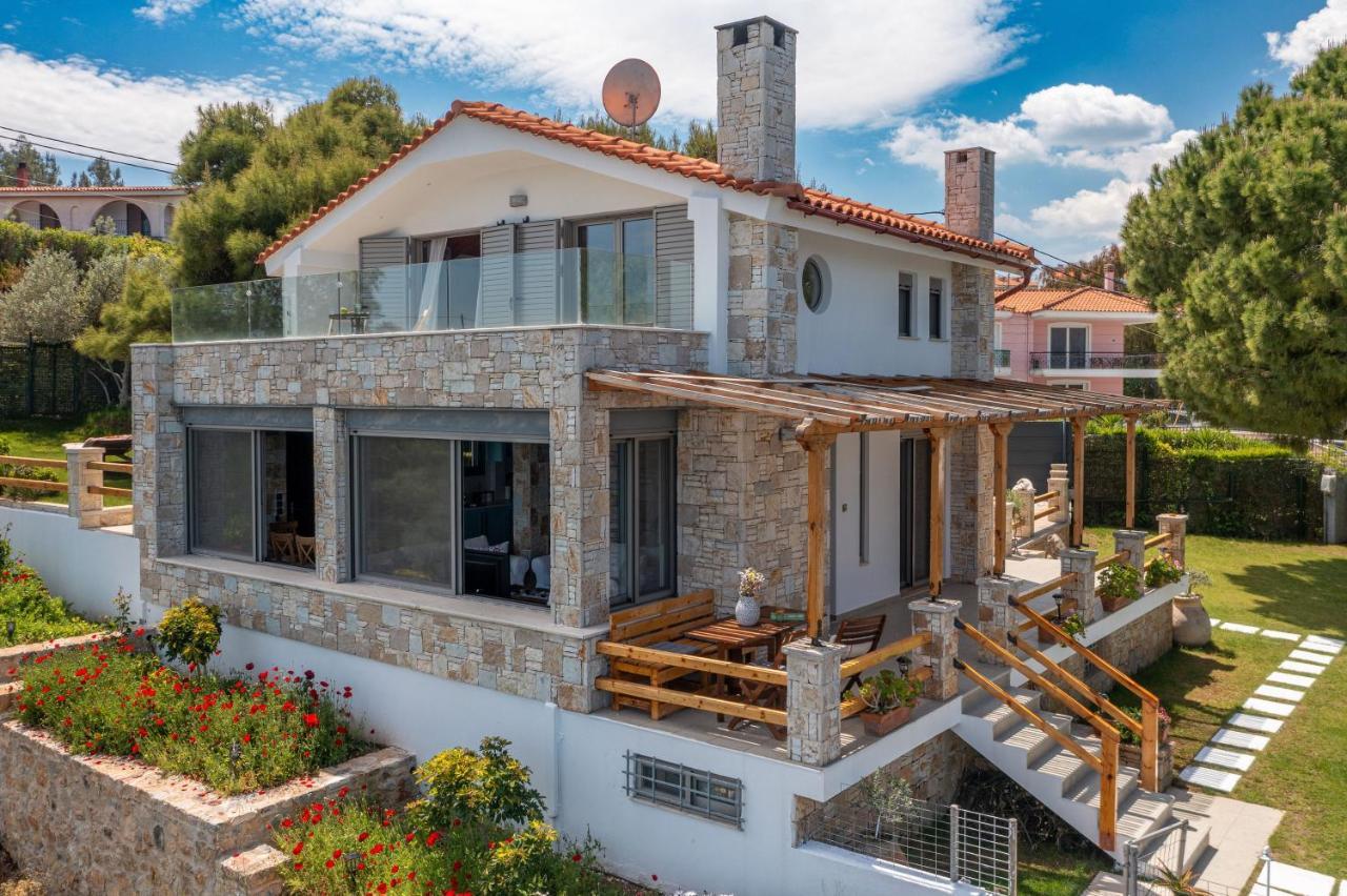 Crystal Beach Villa Chalkís エクステリア 写真