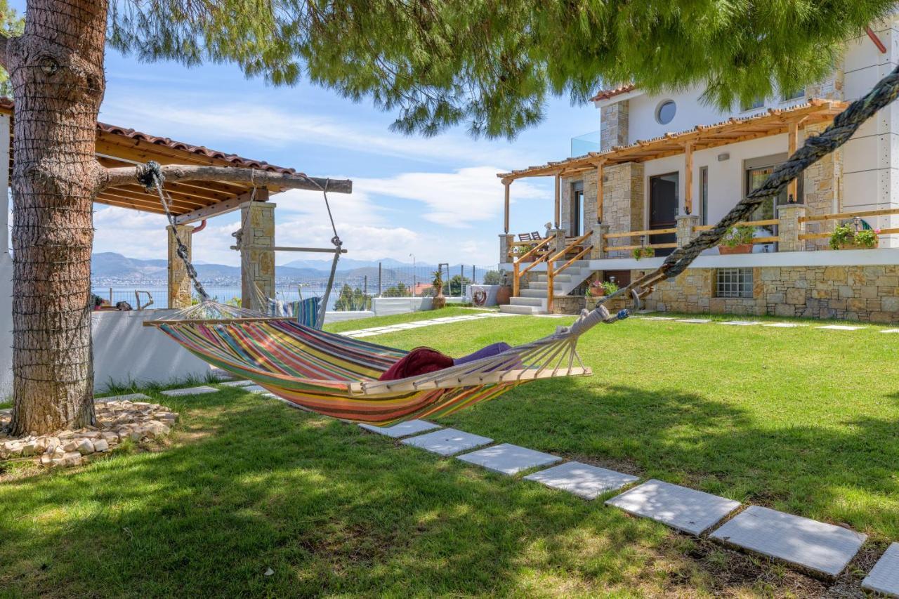 Crystal Beach Villa Chalkís エクステリア 写真