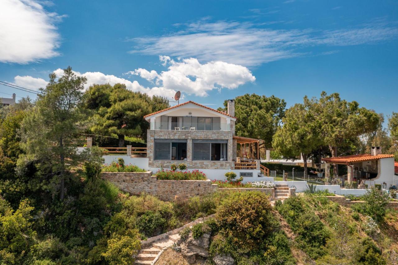 Crystal Beach Villa Chalkís エクステリア 写真
