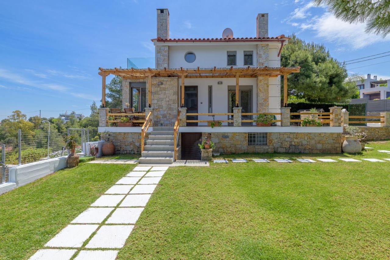 Crystal Beach Villa Chalkís エクステリア 写真